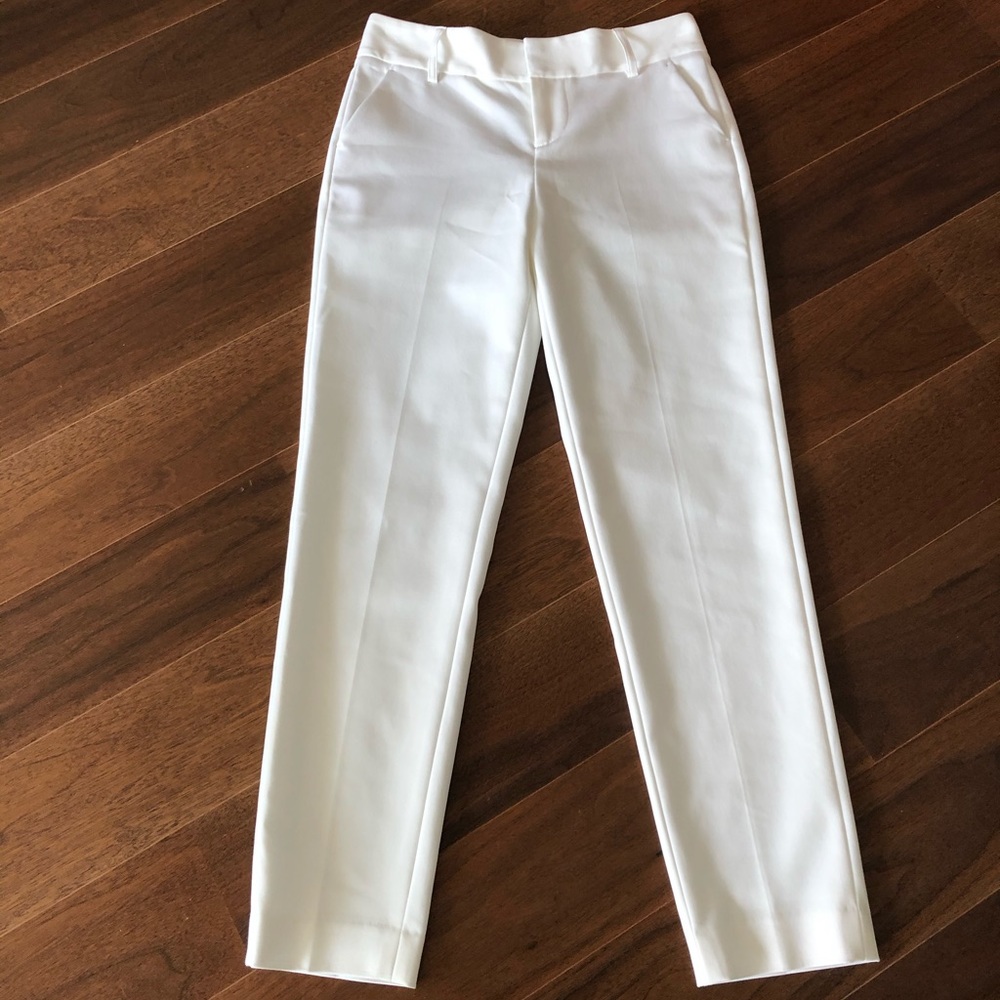 Alice& Olivia White Trousers